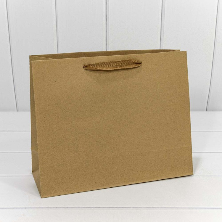 000222CA Пакет подарочный Крафт 32*26*12 см (170 г) 1/20 1/240